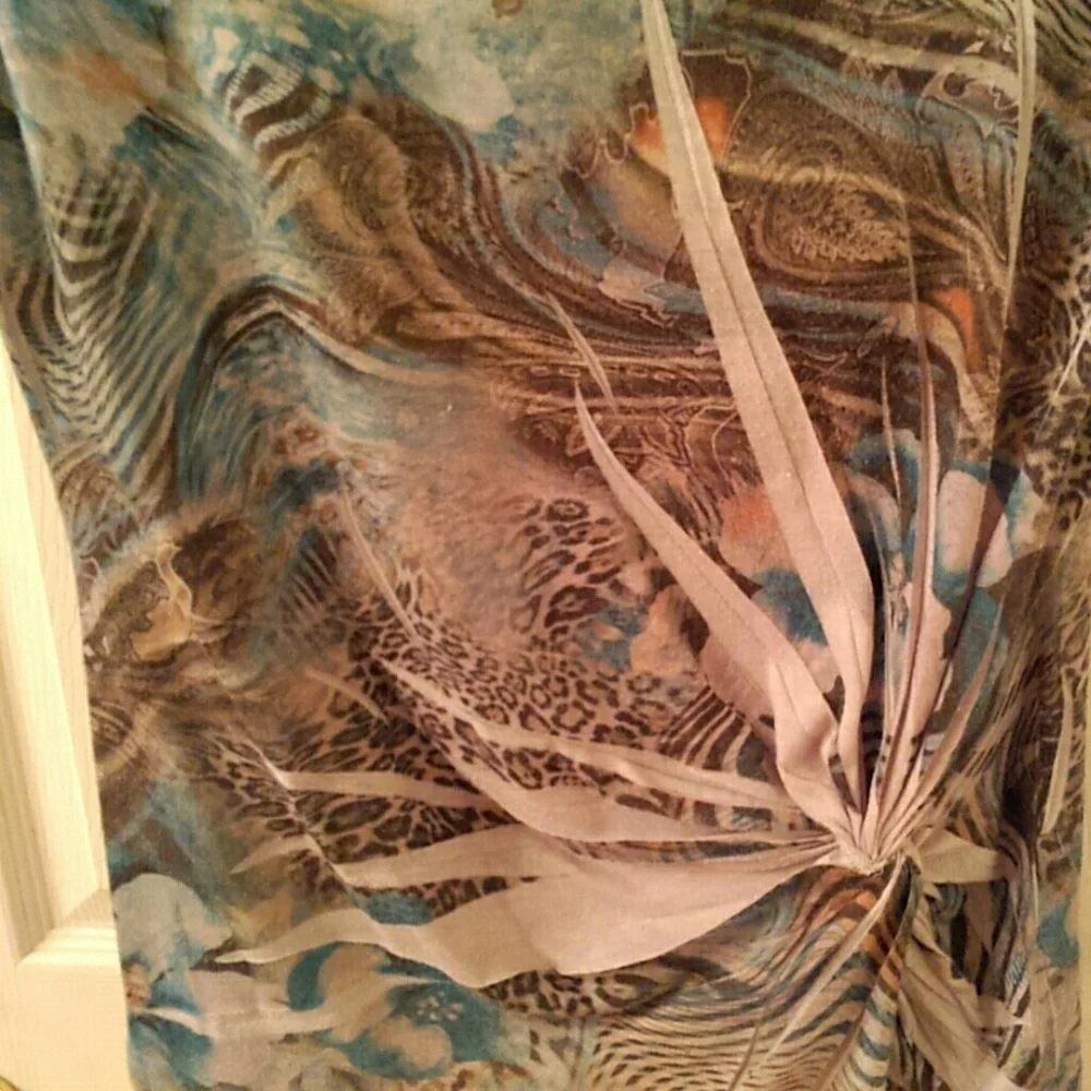 Multi color summer rayon top